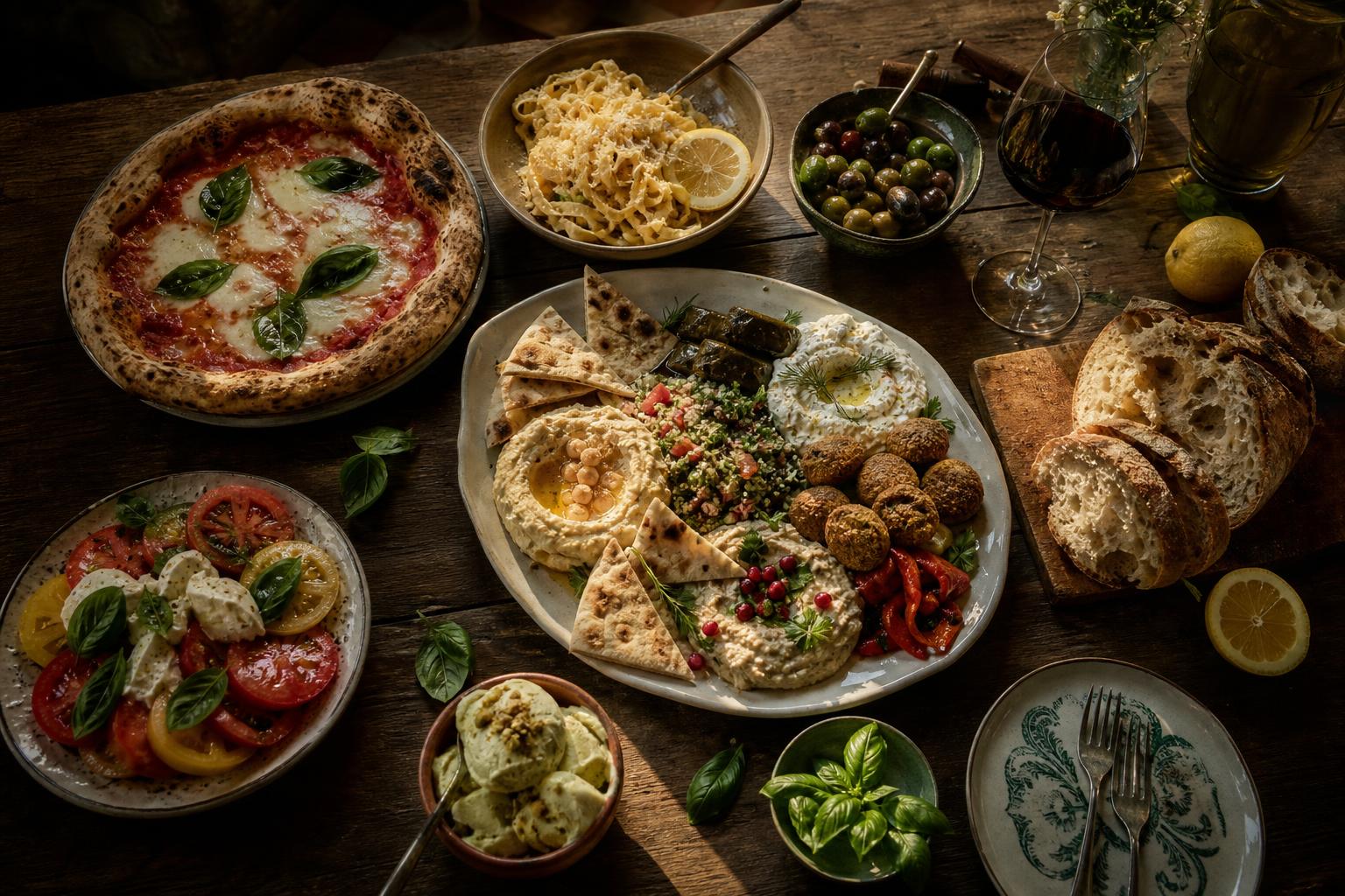 Pasta Primavera, Risotto, Lasagna