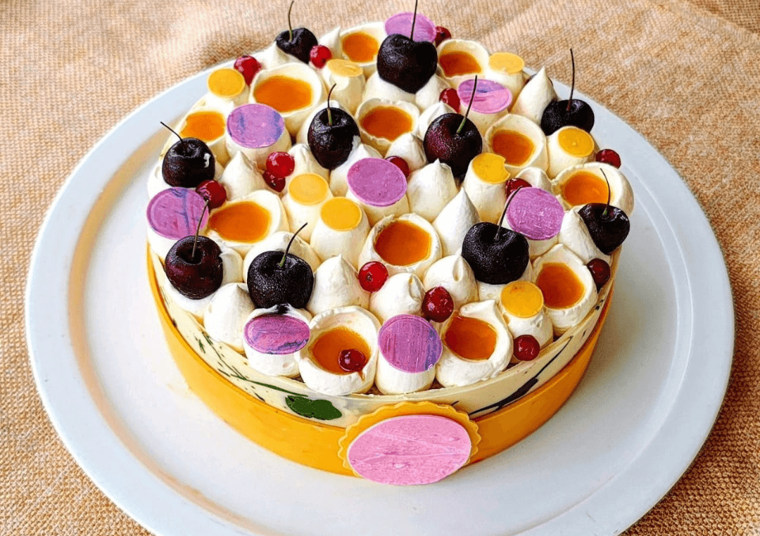 Triple berry (Cherry, rasberry and strawberry) Cake
